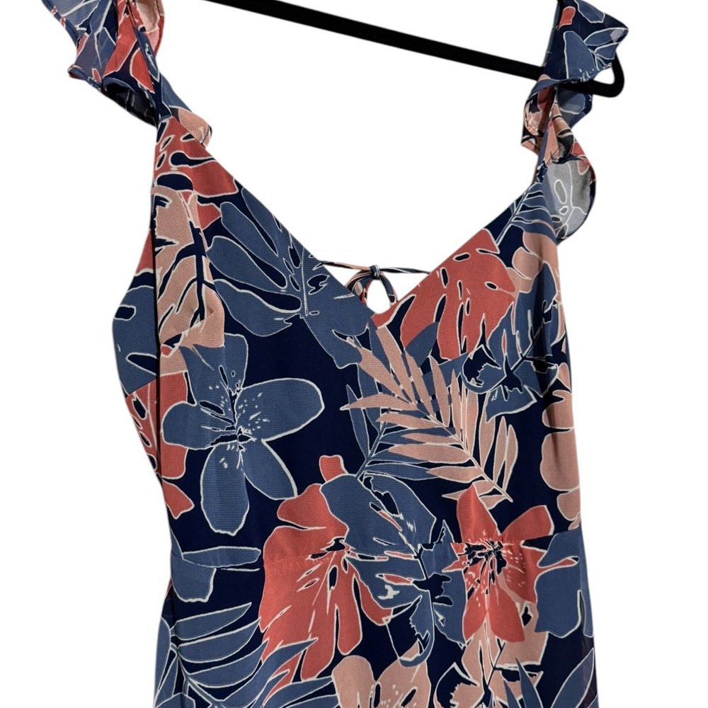 Lulus‎ Fragrant Blooms Navy Blue floral Print Maxi Dress Small Wedding Guest - Picture 5 of 7